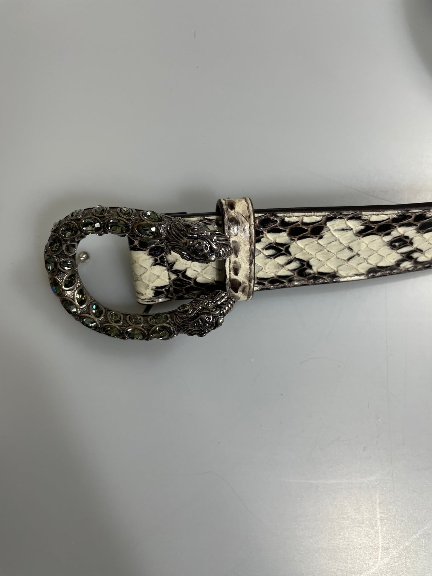 Gucci Crystal Dionysus Python Belt