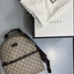 Gucci Small Front Pocket Backpack GG Coated Canvas