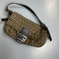 Fendi Zucchino Flap Shoulder Bag
