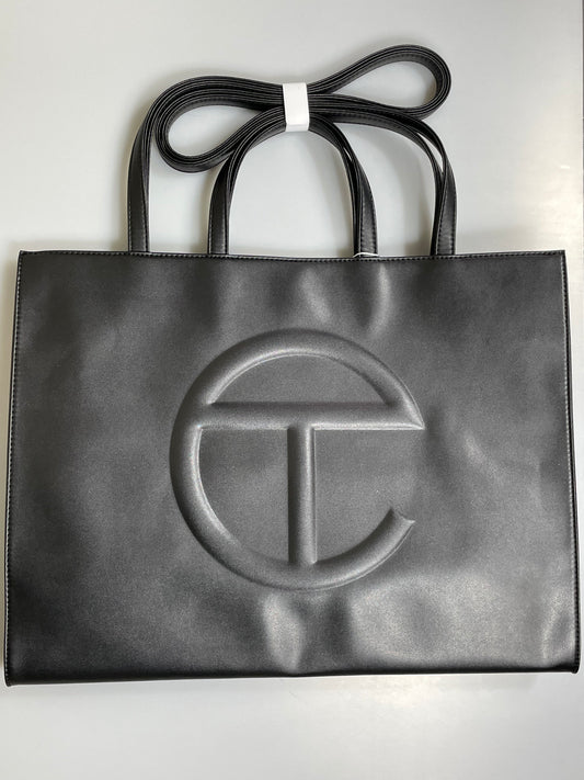 Telfar Black Large Shopping Bag